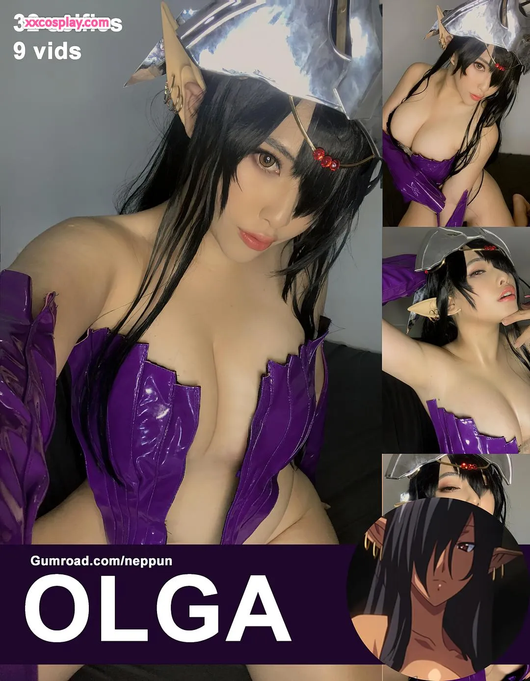Neppu sebagai Olga - Cosplay Lateks Nikke